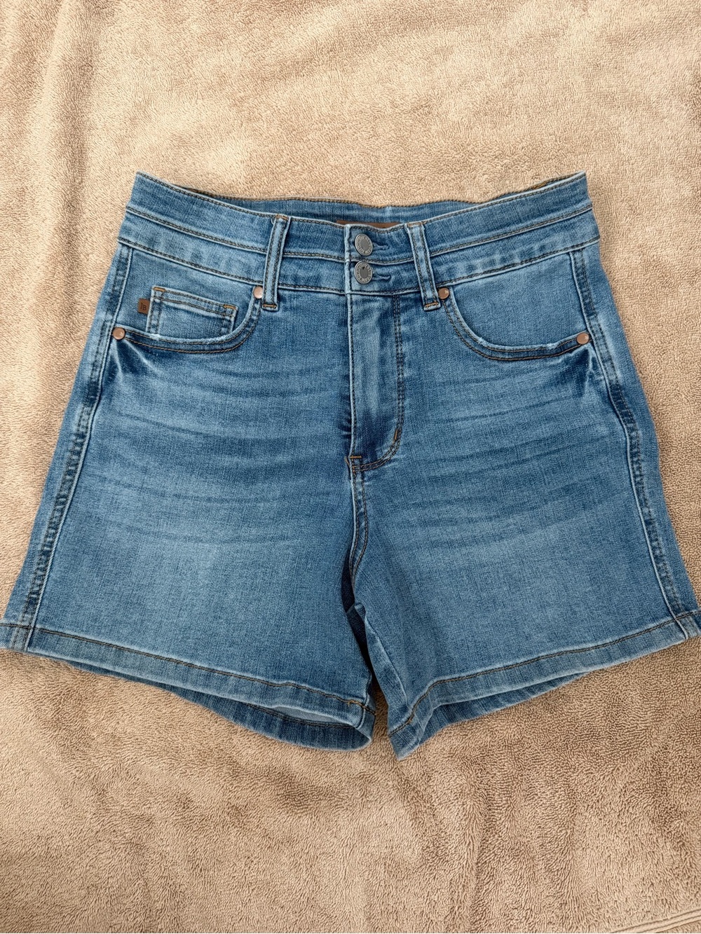 Judy Blue Classic High-Rise Blue Denim Shorts - Women